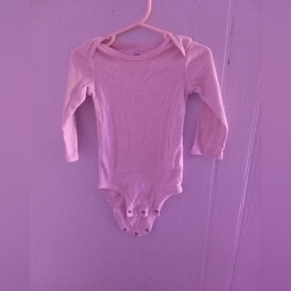 Carter's Baby Pink Striped Onesie